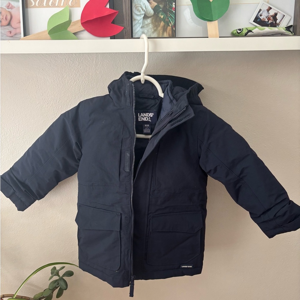 Lands' End Squall Waterproof Navy Toddler Jacket